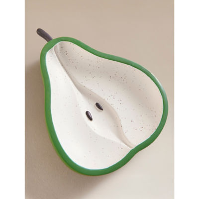 George Home green white pear trinket dish (British brand)