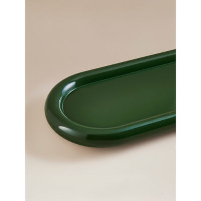 Green bathroom tray made of resin, UK version
