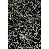 George Home black and white Halloween spider web cotton towel (British brand)