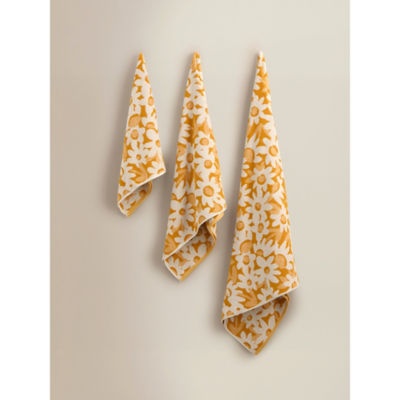 ASDA George Home Yellow Flower Cotton Bath Sheet 100x150- Buy online at McGrocer