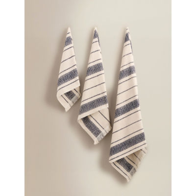George Home 100% cotton bath sheet in cream and black, UK version