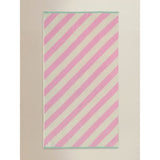 George Home pink French fancy diagonal stripe cotton towel (British brand)