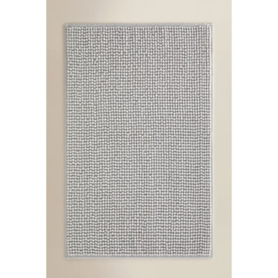George Home light grey super-soft cotton towel and bath mat (British brand)