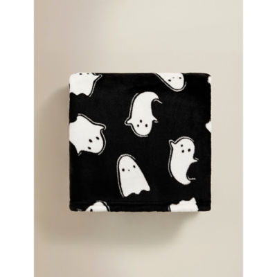 George Home Halloween Ghost Supersoft Throw 150x120cm, imported from the UK