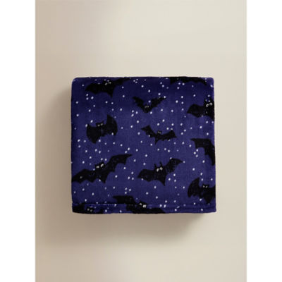 George Home Supersoft Throw navy polyester 150x120cm, UK version
