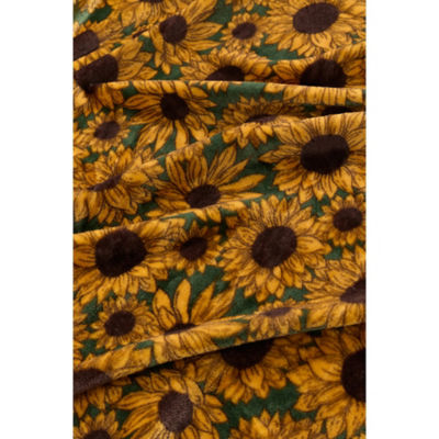 Yellow super soft polyester throw 150x120cm (British brand)