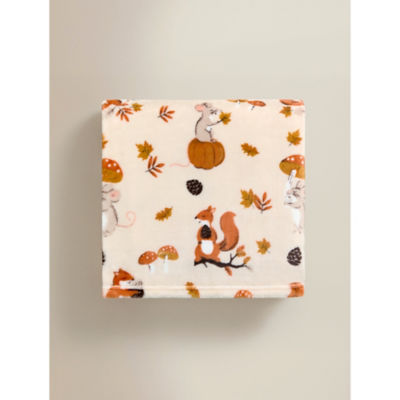 George Home Autumn Animals throw 150x120cm, UK version