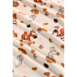 George Home Autumn Animals throw 150x120cm, UK version