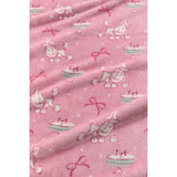 George Home French Poodle pink throw blanket 150x120cm, imported from the UK
