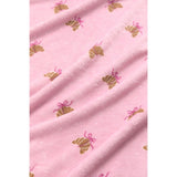 George Home Croissant supersoft throw in pink 150x120cm (British brand)