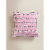 George Home pink printed bow cushion 45x45 cm (British brand)