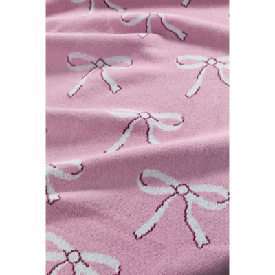 George Home pink polyester throw 150x120 cm - British product