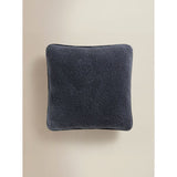 George Home pleather trim boucle grid cushion 45x45cm - British product