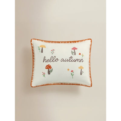 George Home Hello Autumn cushion multi-coloured cotton polyester - British product