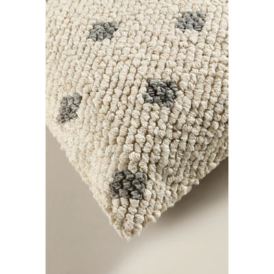 George Home natural textured diamond cushion 45x45 cm, UK version