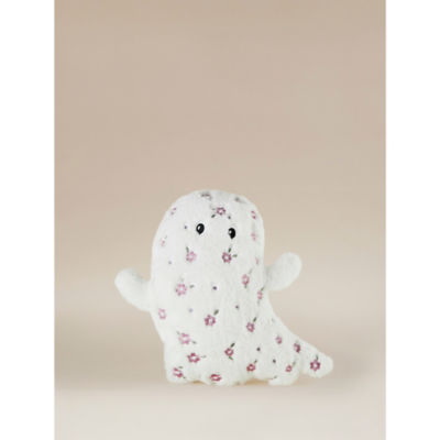 Stacey Solomon white floral ghost-shaped cushion, UK version