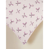 Painted Bows pillowcase pair cotton polyester (British brand)