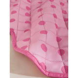 Polka dot scalloped throw pink 150x200cm - British product