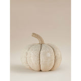 Stacey Solomon embroidered pumpkin-shaped cushion natural - British product