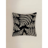Stacey Solomon black embroidered fern cushion 45x45cm - British product