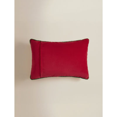 Red Nordic reindeer cushion 35x50cm, UK version