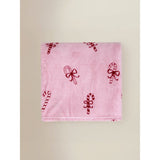 GH pink polyester throw 150x120cm, imported from the UK