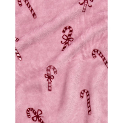 GH pink polyester throw 150x120cm, imported from the UK