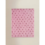 GH pink polyester throw 150x120cm, imported from the UK