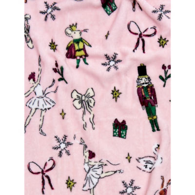 GH throw blanket multi-coloured pink 150 x 120 cm, imported from the UK