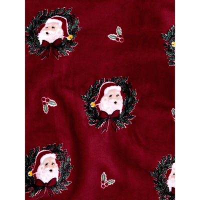 Santa Wreath super soft throw 120x150cm, imported from the UK