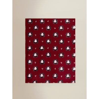 Santa Wreath super soft throw 120x150cm, imported from the UK