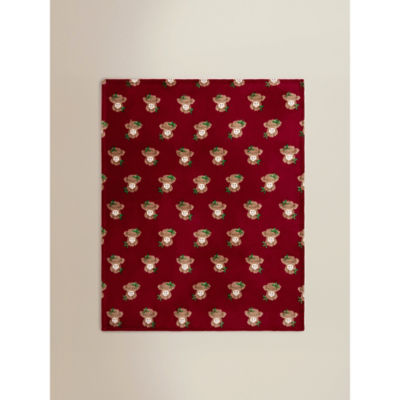 Festive Highland cow throw 120x150cm, UK version