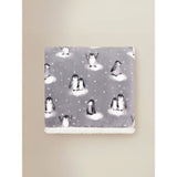 Sherpa throw blanket Winter Penguin 120x150cm, UK version