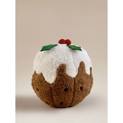 Christmas pudding cushion 30x30 cm polyester - British product