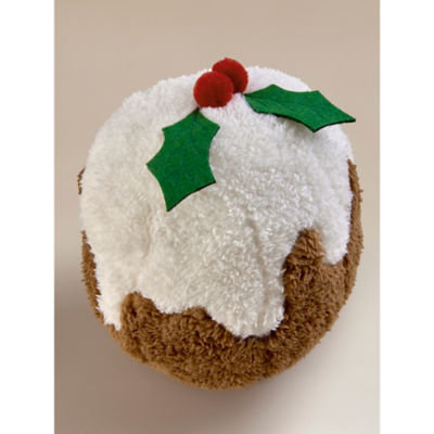 Christmas pudding cushion 30x30 cm polyester - British product