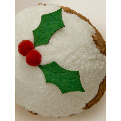 Christmas pudding cushion 30x30 cm polyester - British product