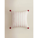 Fab Yuleous pink slogan cushion 45cm - British product