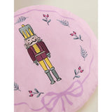 Pink nutcracker circular cushion 40cm (British brand)