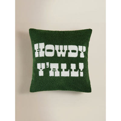 Howdy Y'all tufted cushion 45x45cm, imported from the UK