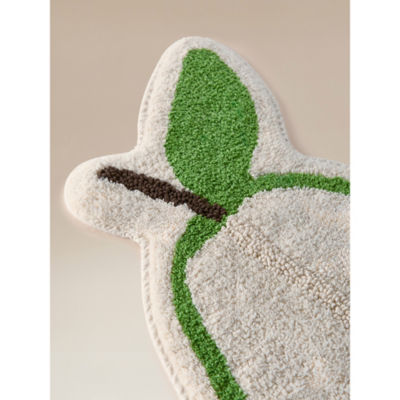 George Home green cotton bath mat - British product