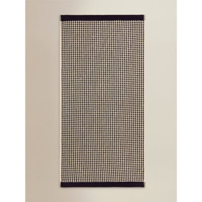 Monochrome textured dot cotton hand towel, imported from the UK
