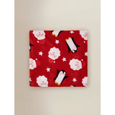 GH fleece blanket in red, 120x150cm - British product