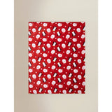 GH fleece blanket in red, 120x150cm - British product