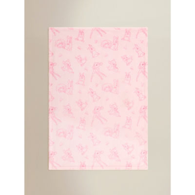 Disney Bambi fleece blanket pink polyester 70x100 cm - British product