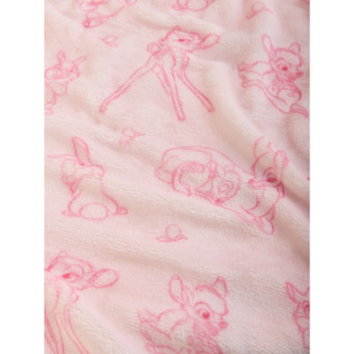 Disney Bambi fleece blanket pink polyester 70x100 cm - British product