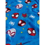 Marvel Spidey & Friends blue fleece blanket 120x150cm, UK version