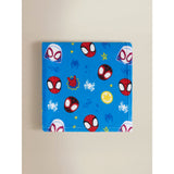 Marvel Spidey & Friends blue fleece blanket 120x150cm, UK version
