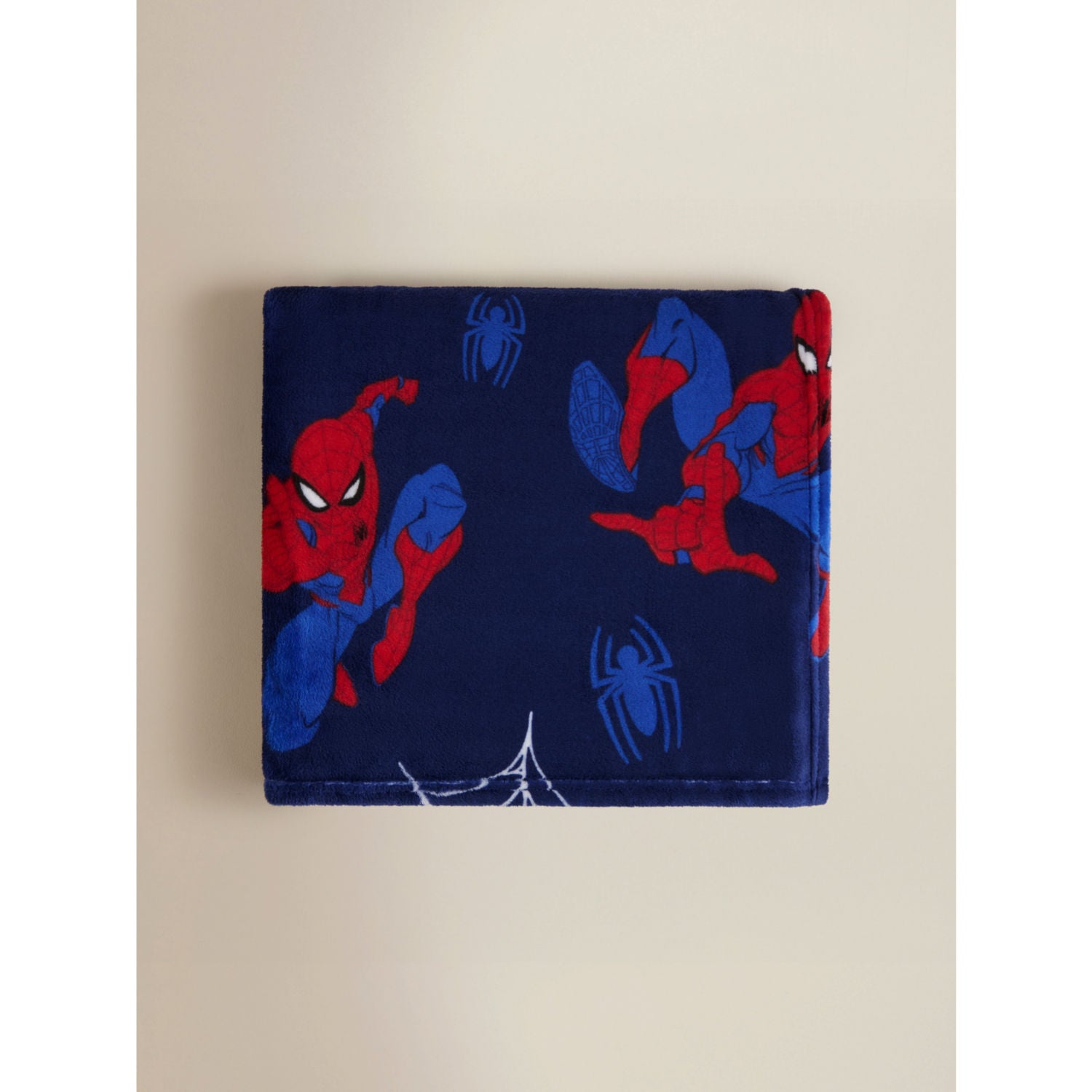 Marvel Spider-Man fleece blanket navy polyester 120x150 cm, imported from the UK