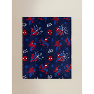 Marvel Spider-Man fleece blanket navy polyester 120x150 cm, imported from the UK