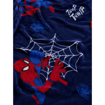 Marvel Spider-Man fleece blanket navy polyester 120x150 cm, imported from the UK
